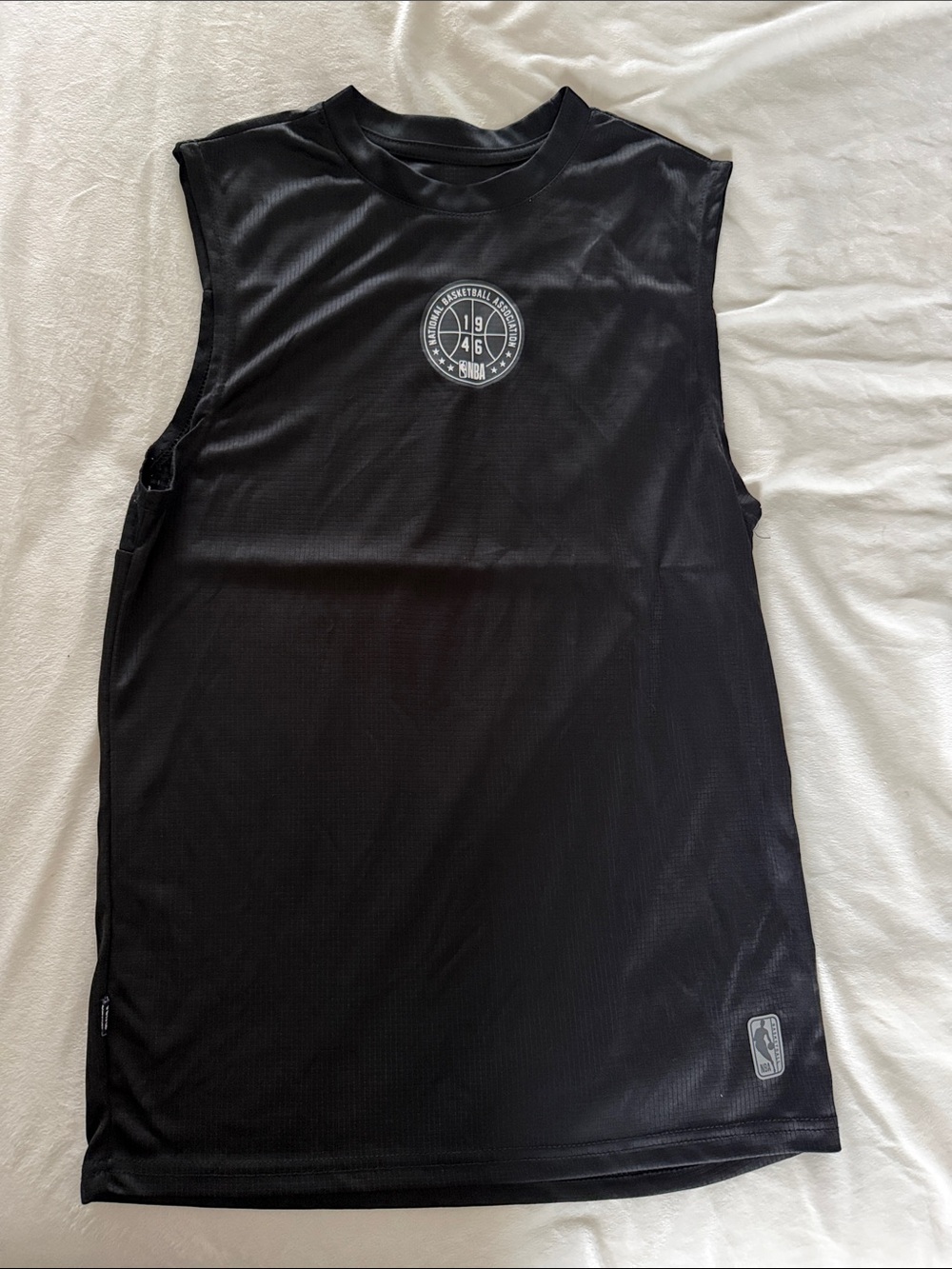 NBA Black Sleeveless Mesh Basketball Tank